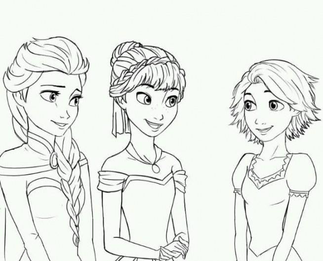 Elsa i Anna kolorowanki